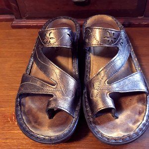 Naot Bronze Leather Sandals